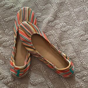 Tikes stripe ballet flats size 11 gently worn